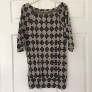 Juicy Couture Argyle Top Small